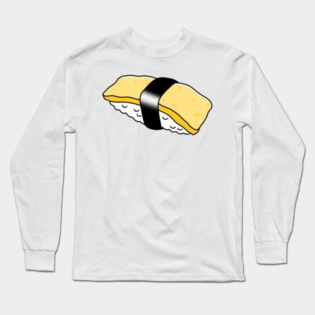 Egg Nigiri Long Sleeve T-Shirt by drawingsbydarcy